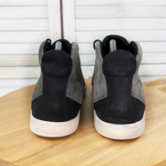 Timberland Suede Leather Lace Up Chukka Boot Colorblock Black Grey 7.5 - Picture 6 of 12